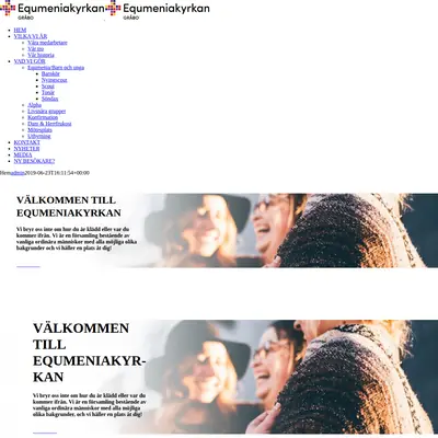 Equmeniakyrkan Gråbo live startsida 2019