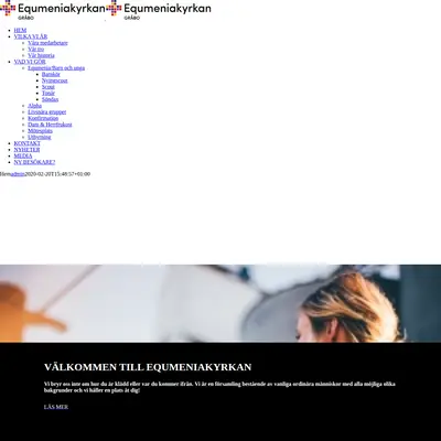Equmeniakyrkan Gråbo live startsida 2020