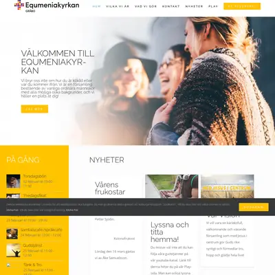 Equmeniakyrkan Gråbo live startsida 2024