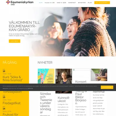 Equmeniakyrkan Gråbo live startsida 2026