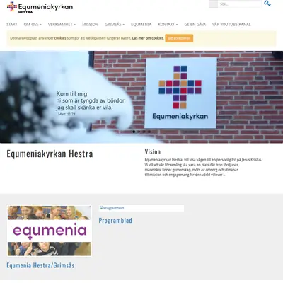 Equmeniakyrkan Hestra TV-sändning startsida 2023