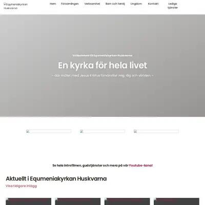Equmeniakyrkan Huskvarna startsida 2023