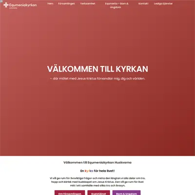 Equmeniakyrkan Huskvarna startsida 2025