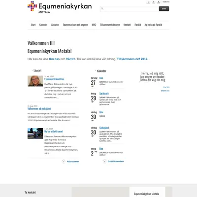 Tillsammans Equmeniakyrkan Motala startsida 2017