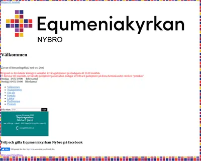 Equmeniakyrkan Nybro startsida 2020
