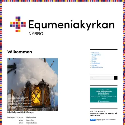 Equmeniakyrkan Nybro startsida 2023