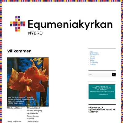 Equmeniakyrkan Nybro startsida 2024