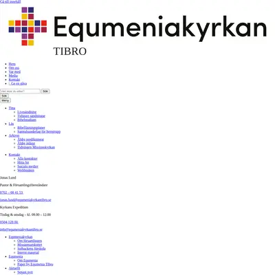 Equmeniakyrkan Tibro startsida 2021