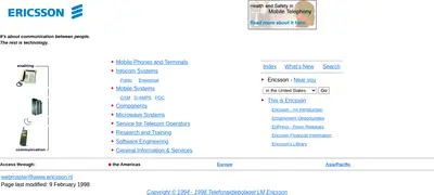 Ericsson Technology Review startsida 1998