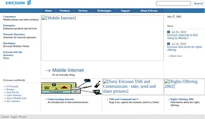 Ericsson Technology Review startsida 2002