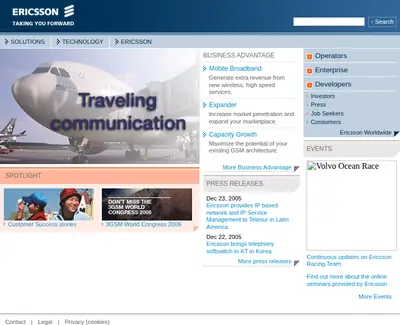 Ericsson Technology Review startsida 2006