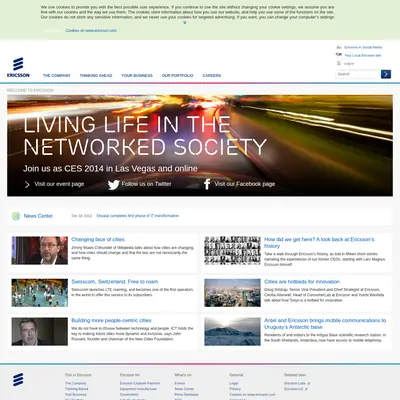 Ericsson Technology Review startsida 2014