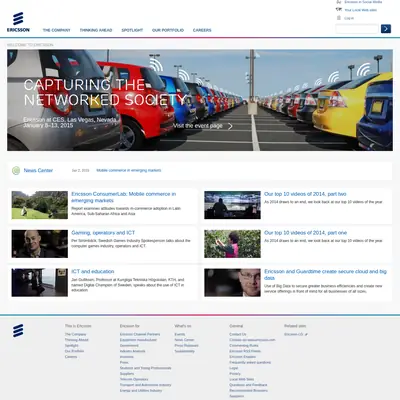 Ericsson Technology Review startsida 2015