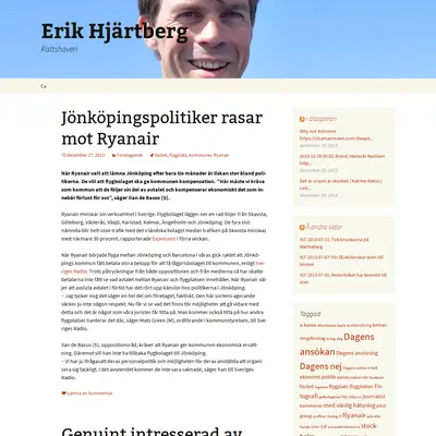 erikhjartberg.se startsida 2013
