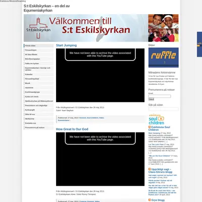 S:t Eskilskyrkans Församlingsblad startsida 2013