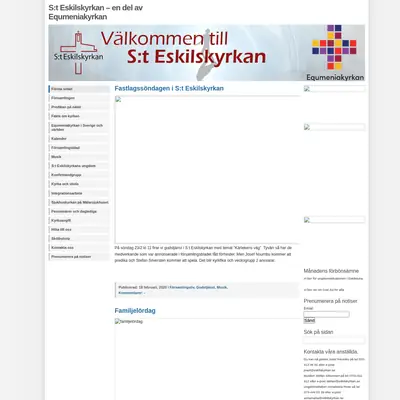 S:t Eskilskyrkans Församlingsblad startsida 2020