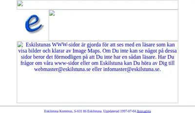 Eskilstuna Direkt startsida 1997