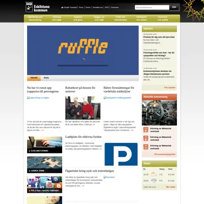 Eskilstuna Direkt startsida 2012