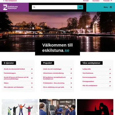 Eskilstuna Direkt startsida 2023