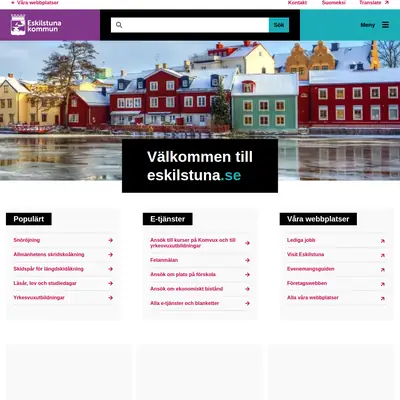 Eskilstuna Direkt startsida 2024