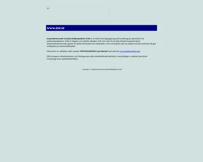 esr.se startsida 2003