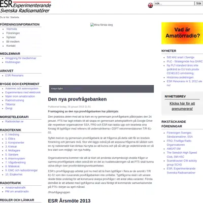 esr.se startsida 2013