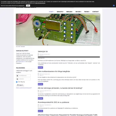 esr.se startsida 2022