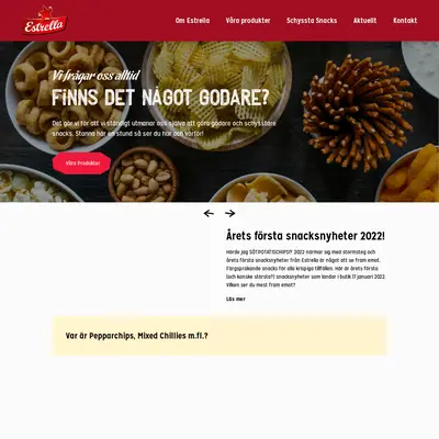 www.estrella.se startsida 2022