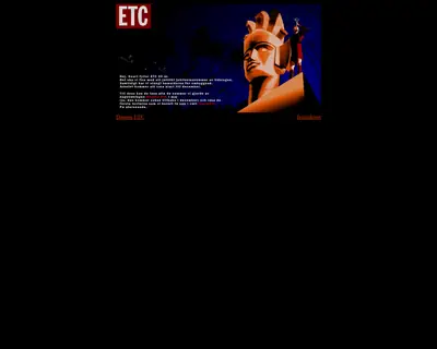 Dagens ETC startsida 1996