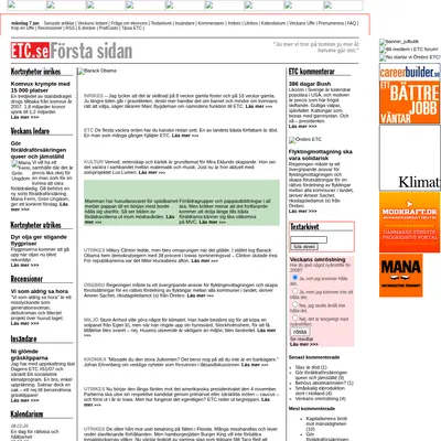 Dagens ETC startsida 2008
