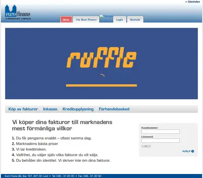 www.eurofinans.se startsida 2011