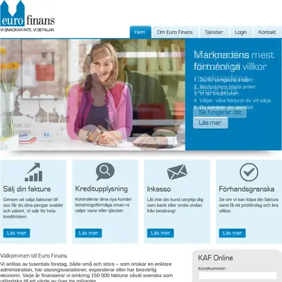 www.eurofinans.se startsida 2014