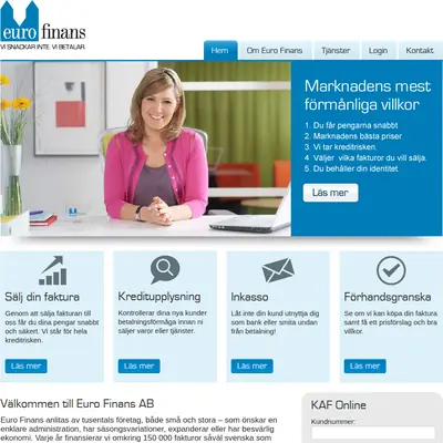 www.eurofinans.se startsida 2015