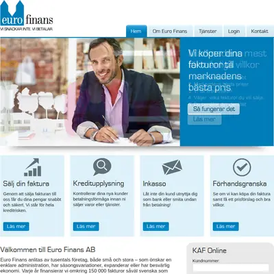 www.eurofinans.se startsida 2016