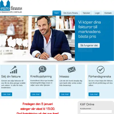 www.eurofinans.se startsida 2018