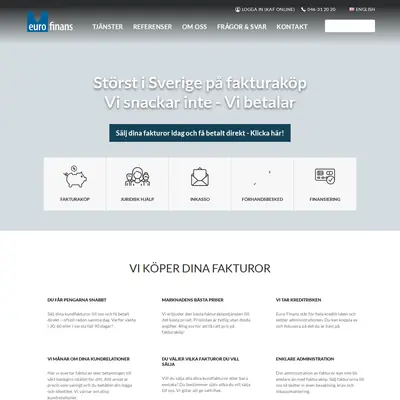 www.eurofinans.se startsida 2019