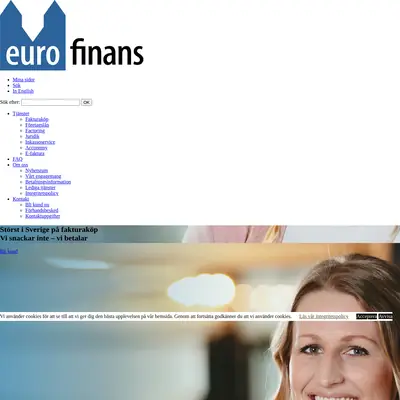 www.eurofinans.se startsida 2021