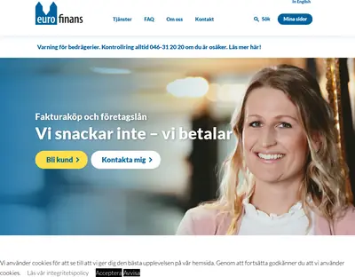 www.eurofinans.se startsida 2022