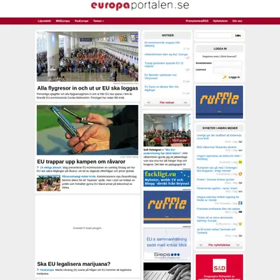 www.europaportalen.se startsida 2011