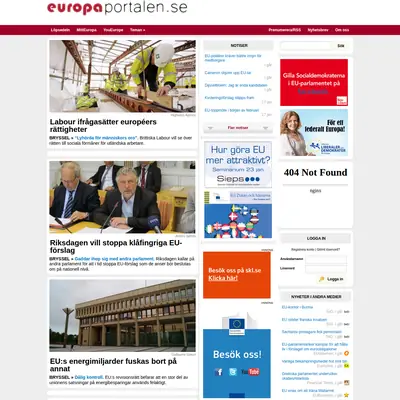 www.europaportalen.se startsida 2013