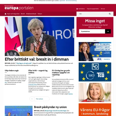 www.europaportalen.se startsida 2017
