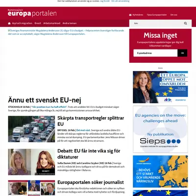 www.europaportalen.se startsida 2018