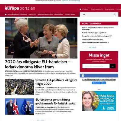 www.europaportalen.se startsida 2021