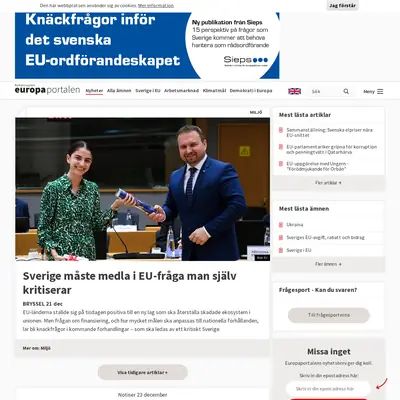 www.europaportalen.se startsida 2023