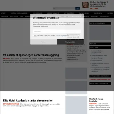www.eventeffect.se startsida 2020