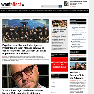 www.eventeffect.se startsida 2025
