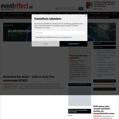 www.eventeffect.se startsida 2026