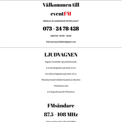 eventFM startsida 2026