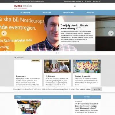 eventinskane.com startsida 2018