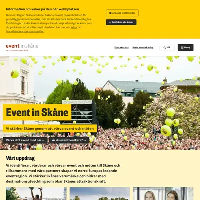 eventinskane.com startsida 2023